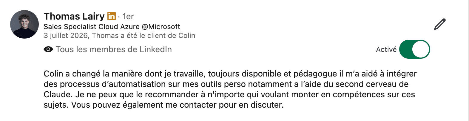 Retour de Thomas
