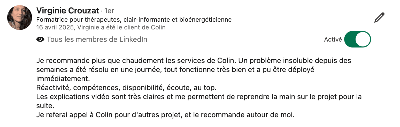 Retour de Virginie